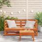 Preview: Garten-Ecksofas 2 Stk. Wachsbraun 70x70x67 cm Massivholz Kiefer