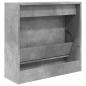 Preview: Schuhschrank Betongrau 60x21x57 cm Holzwerkstoff