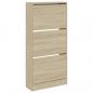 Preview: Schuhschrank Sonoma-Eiche 60x21x125,5 cm Holzwerkstoff