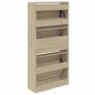 Preview: Schuhschrank Sonoma-Eiche 60x21x125,5 cm Holzwerkstoff