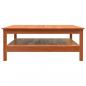 Preview: Couchtisch Wachsbraun 100x100x40 cm Massivholz Kiefer