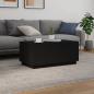 Preview: Couchtisch mit LED-Leuchten Schwarz 90x50x40 cm