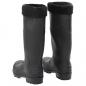 Preview: Gummistiefel mit Herausnehmbarem Innenfutter Schwarz Gr. 39 PVC