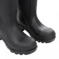 Preview: Gummistiefel mit Herausnehmbarem Innenfutter Schwarz Gr. 39 PVC