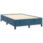 Preview: Boxspringbett mit Matratze Dunkelblau 120x190 cm Samt