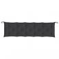 Preview: Gartenbank-Auflage Schwarz 180x50x7 cm Oxford-Gewebe