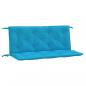 Preview: Gartenbank-Auflagen 2 Stk. Hellblau 120x50x7 cm Oxford-Gewebe