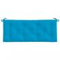 Preview: Gartenbank-Auflagen 2 Stk. Hellblau 120x50x7 cm Oxford-Gewebe