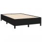 Preview: Boxspringbett mit Matratze Schwarz 120x190 cm Stoff