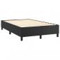 Preview: Boxspringbett mit Matratze Schwarz 120x190 cm Kunstleder