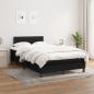 Preview: Boxspringbett mit Matratze Schwarz 120x190 cm Stoff