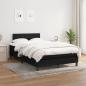 Preview: Boxspringbett mit Matratze Schwarz 120x190 cm Stoff