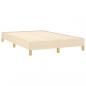 Preview: Boxspringbett mit Matratze Creme 120x190 cm Stoff