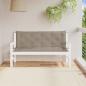 Preview: ARDEBO.de - Gartenbank-Auflagen 2 Stk. Taupe 150x50x7 cm Oxford-Gewebe