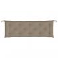 Preview: Gartenbank-Auflagen 2 Stk. Taupe 150x50x7 cm Oxford-Gewebe