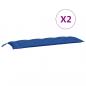 Preview: Gartenbank-Auflagen 2 Stk. Blau 150x50x7 cm Oxford-Gewebe