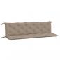 Preview: Gartenbank-Auflagen 2 Stk. Taupe 180x50x7 cm Oxford-Gewebe