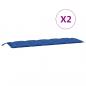 Preview: Gartenbank-Auflagen 2 Stk. Blau 180x50x7 cm Oxford-Gewebe