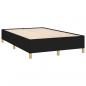 Preview: Boxspringbett mit Matratze Schwarz 120x190 cm Stoff