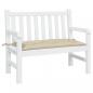 Preview: ARDEBO.de - Gartenbank-Auflage Beige 100x50x7 cm Oxford-Gewebe