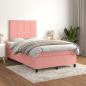 Preview: Boxspringbett mit Matratze Rosa 120x190 cm Samt