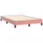 Preview: Boxspringbett mit Matratze Rosa 120x190 cm Samt