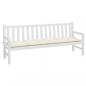 Preview: Gartenbank-Auflage Creme 200x50x7 cm Oxford-Gewebe