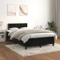 Preview: Boxspringbett mit Matratze Schwarz 120x190 cm Samt