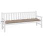 Preview: Gartenbank-Auflage Taupe 200x50x7 cm Oxford-Gewebe