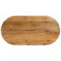 Preview: ARDEBO.de - Tischplatte 110x50x3,8 cm Oval Massivholz Mango