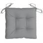 Preview: Stuhlkissen 2 Stk. Grau 50x50x7 cm Oxford-Gewebe