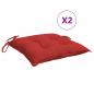 Preview: Palettenkissen 2 Stk. Rot 50x50x7 cm Oxford-Gewebe