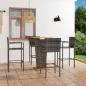 Preview: ARDEBO.de - 5-tlg. Gartenbar-Set Grau