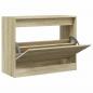 Preview: Schuhschrank Sonoma-Eiche 80x34x63 cm Holzwerkstoff