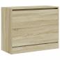 Preview: Schuhschrank Sonoma-Eiche 80x34x63 cm Holzwerkstoff