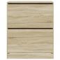 Preview: Schuhschrank Sonoma-Eiche 80x34x96,5 cm Holzwerkstoff