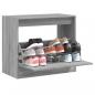 Preview: ARDEBO.de - Schuhschrank Grau Sonoma 80x42x69 cm Holzwerkstoff