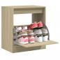 Preview: ARDEBO.de - Schuhschrank Sonoma-Eiche 60x42x69 cm Holzwerkstoff