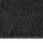Preview: Fußmatte Schwarz Halbrund 60x90 cm Kokosfaser Getuftet
