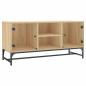 Preview: TV-Schrank mit Glastüren Sonoma-Eiche 102x37x50 cm