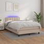 Preview: Boxspringbett mit Matratze & LED Cappuccino-Braun 120x190 cm