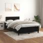 Preview: Boxspringbett mit Matratze Schwarz 120x190 cm Samt