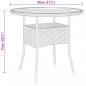 Preview: 5-tlg. Bistro-Set Poly-Rattan und Massivholz Schwarz