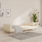 Preview: Schlafsofa 2-Sitzer mit 2 Kissen Creme Stoff