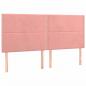 Preview: Boxspringbett mit Matratze Rosa 80x200 cm Samt