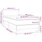 Preview: Boxspringbett mit Matratze Rosa 80x200 cm Samt