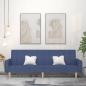 Preview: ARDEBO.de - Schlafsofa 2-Sitzer Blau Stoff