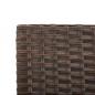 Preview: Gartenbank mit Kissen Braun 176 cm Poly Rattan