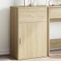 Preview: ARDEBO.de - Beistellschrank Sonoma-Eiche 56,5x39x90 cm Holzwerkstoff