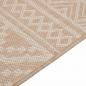 Preview: Outdoor-Teppich Flachgewebe 200x280 cm Braun Gestreift